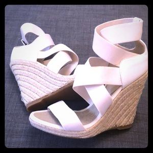Club Monaco wedge sandal(new, never worn)